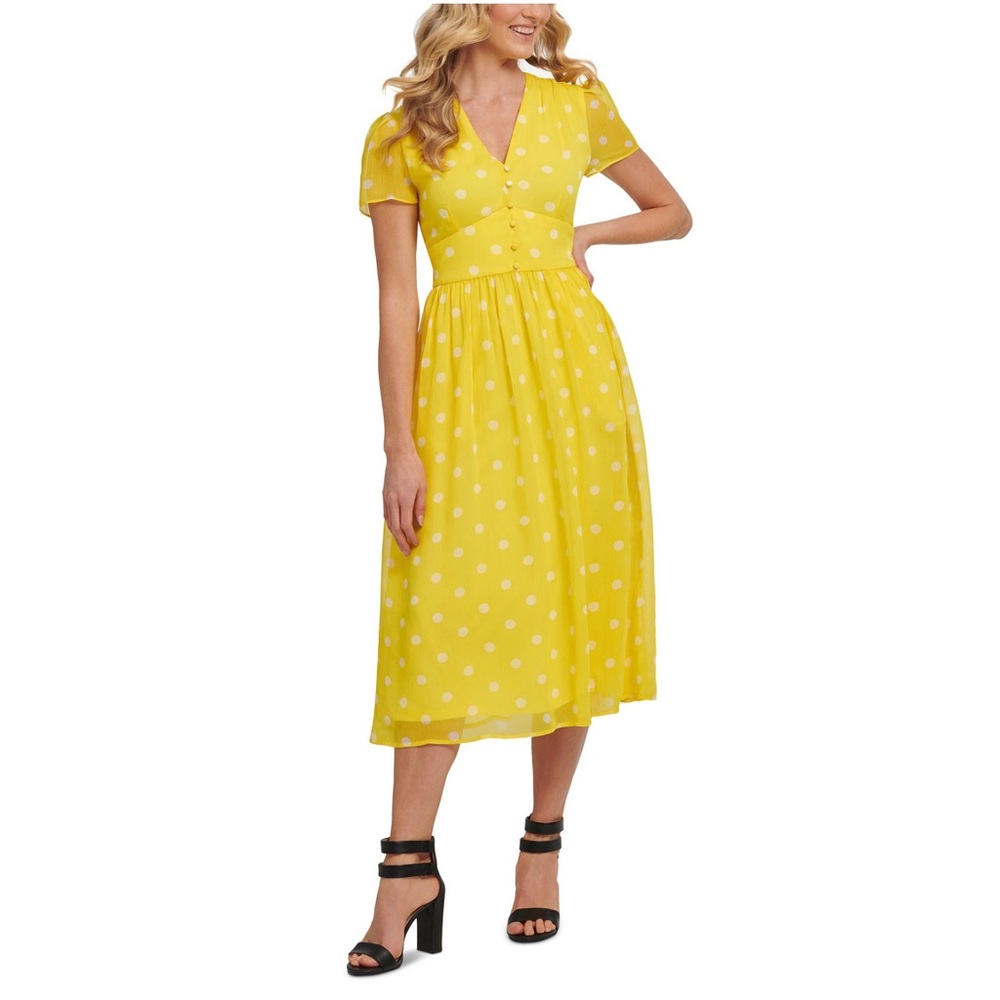 DKNY Yellow Dress